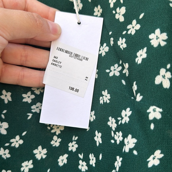 NWT Reformation Oakley Dress in Annette Floral Green Size 2 - Picture 9 of 12